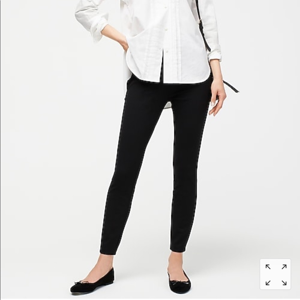 Black jcrew pixie pant in stretch ponte 0R